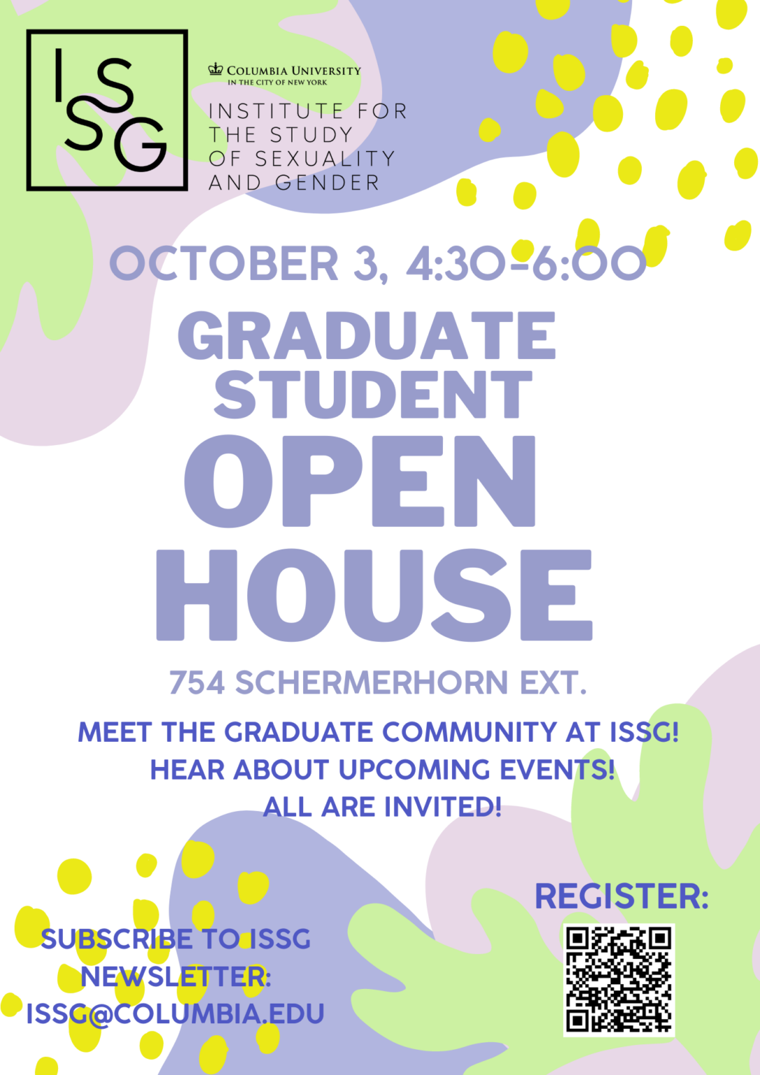 ISSG Graduate Open House